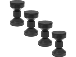 Conjunto de 4 Peças Batentes Ajustáveis para Cabeceira, Suporte Estrutura Cama, Fixação Anti CHABERLU