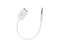 Cabo de Áudio AQUAFORGE 3,5 Mm macho para Usb fêmea, com conector auxiliar