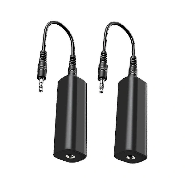 /ea/filtro de Ruído Isolador Loop Terra para Rádio Automotivo/aparelho Som Doméstico, 2 Unidades Isoladores com Conector 3,5 Mm AQUAFORGE