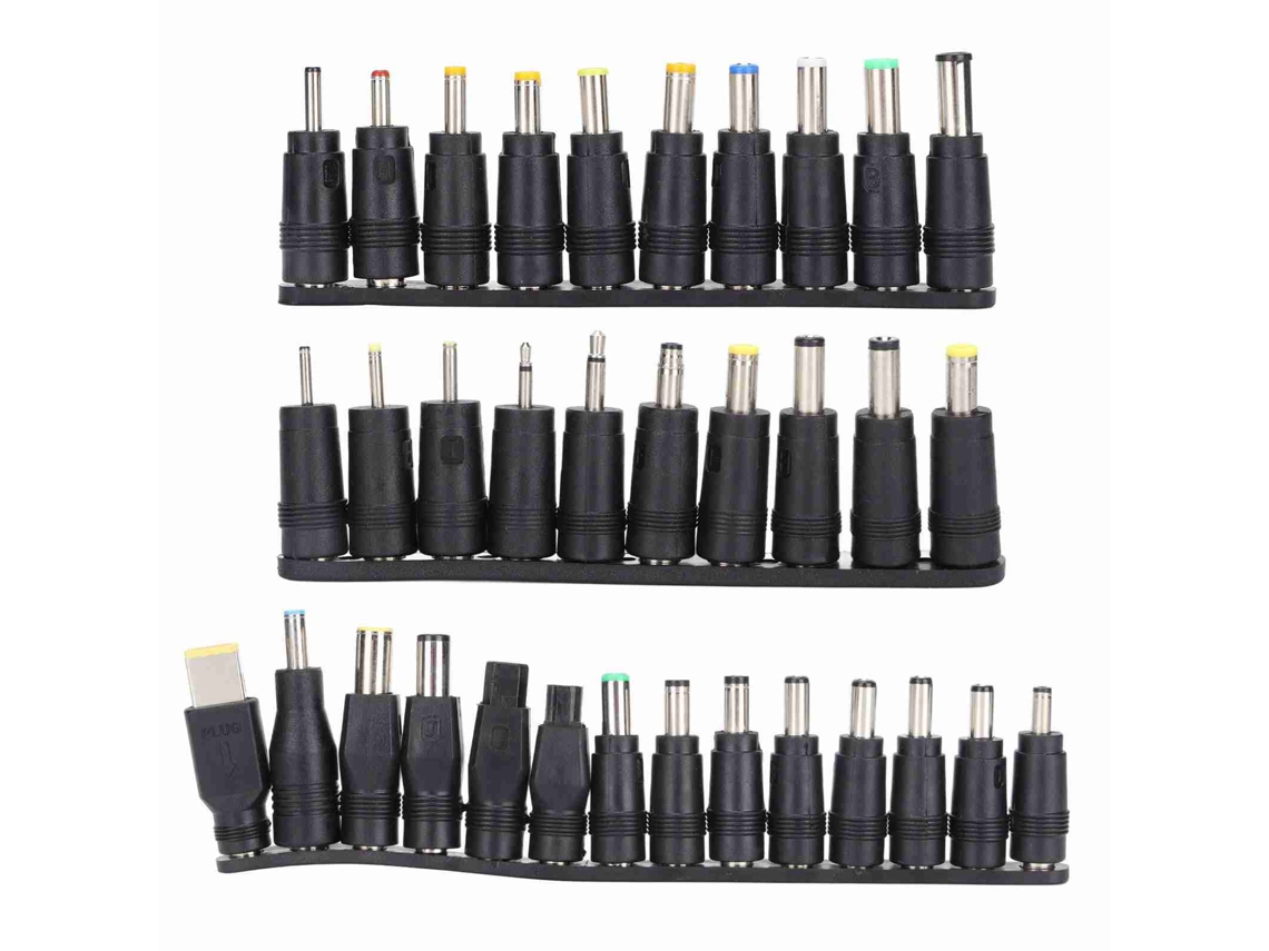 34 Peças De Plugues De Energia Dc 5.5mmx2.1mm Acessórios Adaptadores De Conector Universal Para Notebook