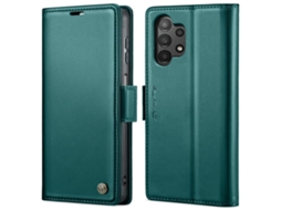 Capa Para Samsung Galaxy A04 Borboleta Fivela Litchi Textura De Telefone De Couro Rfid Antirroubo Azul Perolado