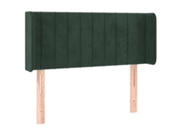 Headboard, Headboards Vidaxl Verde Veludo (83 X 16 X 78/88 Cm)