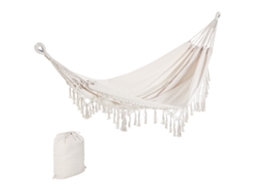 Guarda sol basculante CHEZMOI, 2x3 m, com manivela, tecido impermeável, creme