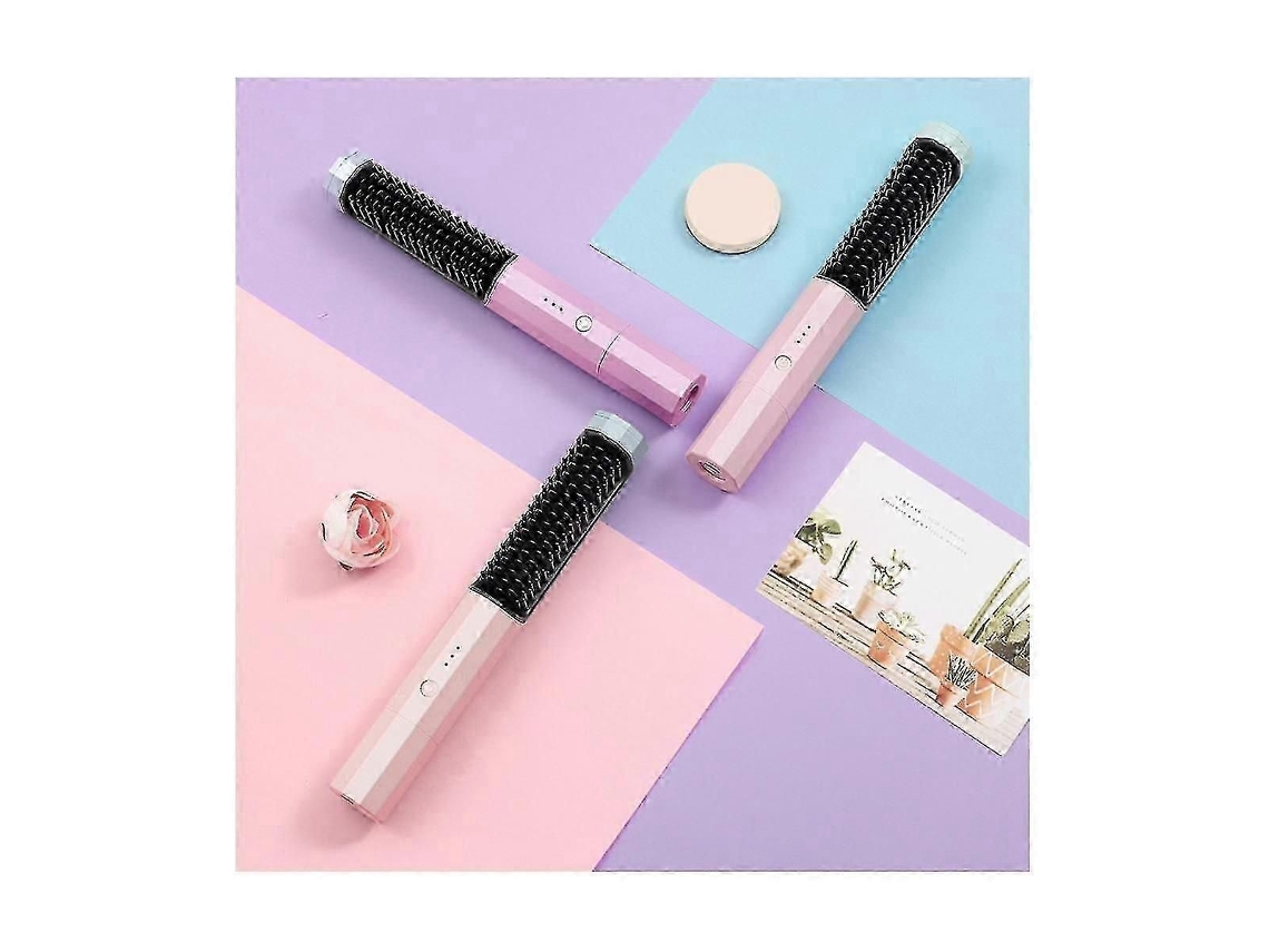 Modelador de Cachos e Alisador de Cabelo 2 em 1 Sem Fio com Aquecimento Rápido Via Usb, Ideal para Salão de Beleza TAISHENGDA