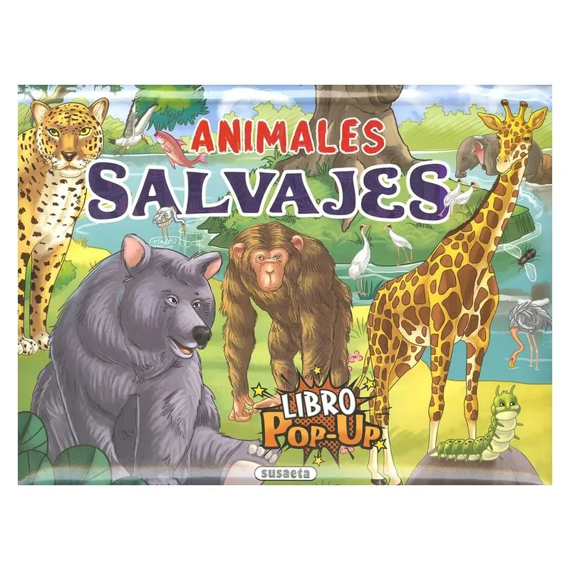 Libro Educativo Un Día Con Animales Salvajes Pop Up 3716 3 Susaeta