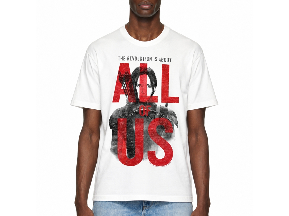 Rockinstone Hunger Games Movie All Of Us White Adult T-shirt Size:xxxl