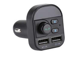 Aetheria transmissor Fm Bluetooth V5.1 Carro com Reprodutor Mp3 e Carregador Usb Dual 5v/2.1a Handsfree