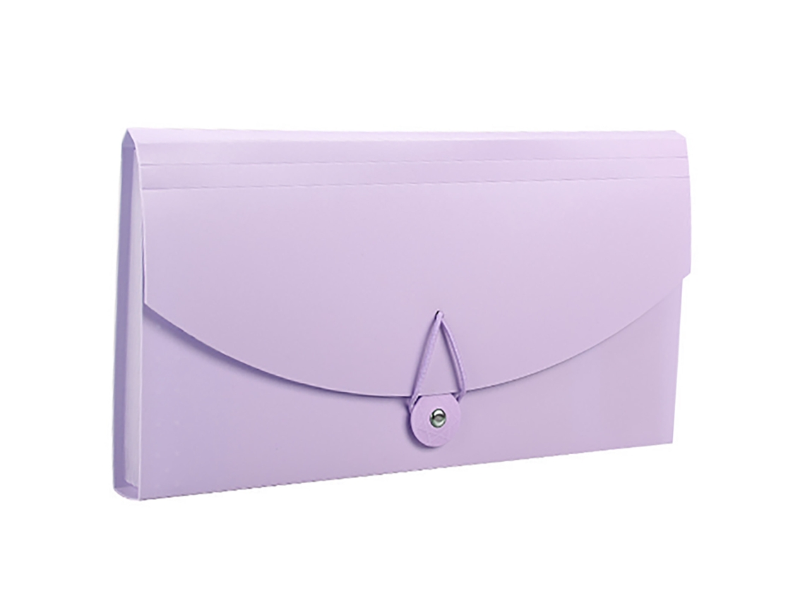 Carpeta De Acordeão Com 13 Bolsos, Profissional, Impermeável, Expansível, Para Documentos, Portátil, Para Notas Fiscais De Iva, Recibos, Cor Roxa