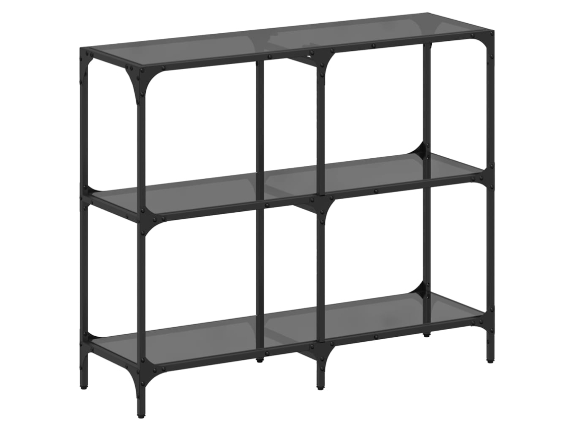 Console Table, Console Tables Vidaxl Preto Aço (98 X 30 X 81 Cm)