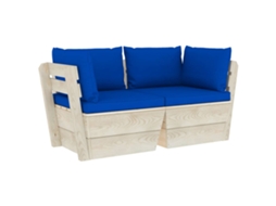 Pallet Sofa, Pallet Sofas Vidaxl Azul Madeira (n/a)