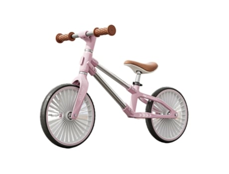 Bicicleta de Equilíbrio BEUNIK para Criança (Idade Mínima: 2 Anos - Rosa e Cinza)
