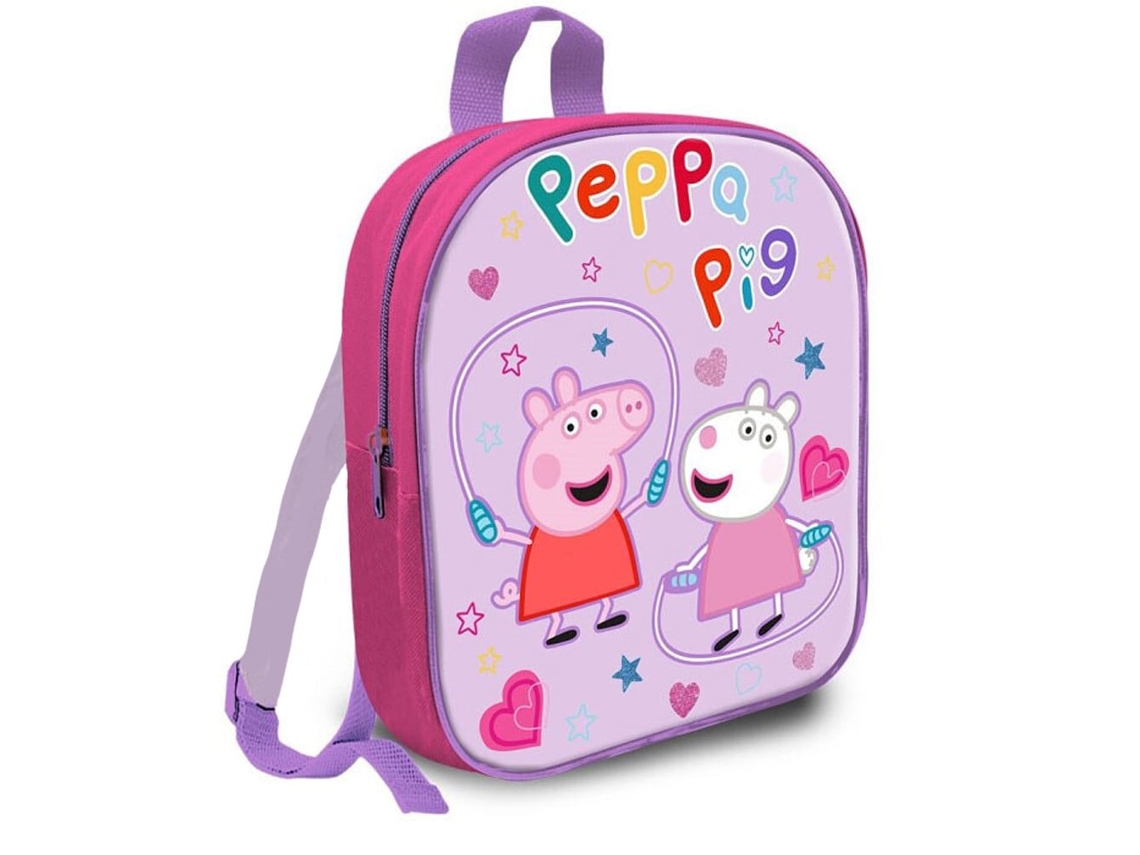Mochila com Corda de Pular da Peppa Pig, Bolsa de 29 Cm BRILVIBERA