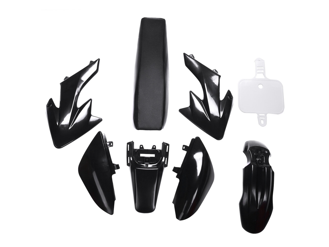 Conjunto de 8 Peças: Guarda lamas Plásticos para Motos Off road de 4 Tempos (50cc, 110cc, 125cc, 140cc) Estilo Crf50 (kits Diy na Co (pit Bikes)