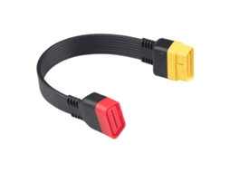 Cabo Adaptador Zruxe Obd2 16 Pin Macho-fêmea Tpu 36cm Preto (extensão Para Diagnóstico Automóvel)