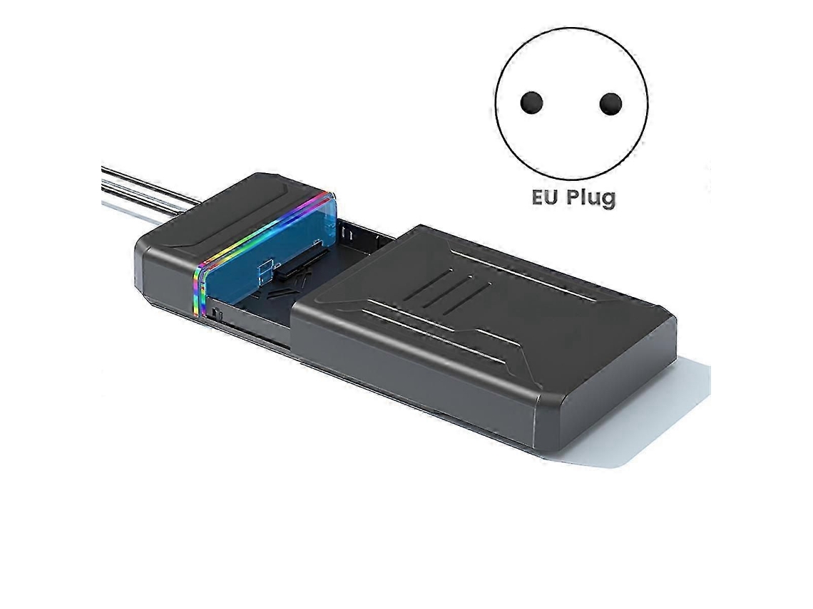 Gabinete Para Disco Rígido Sata Para Usb Tipo C Com Led Externo Para Hdd De 2,5 E 3,5 Polegadas
