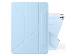 Capa For Xiaomi Pad 7 11.2 Polegadas Magnética Destacável Com Design Y-fold E Fecho Mánético Blue Gelo