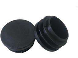 Tampas Redondas De Plástico Preto 12 Mm A 76 Mm, Junta Protetora