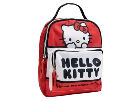 Mochila Infantil Hello Kitty Tempo Livre Em Vermelho Licencias Infantiles