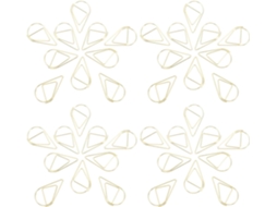 Clips de papel Collbath, perfeitos para manter documentos organizados e em ordem, 100 unidades em formato de gota de metal dourado. Ideais