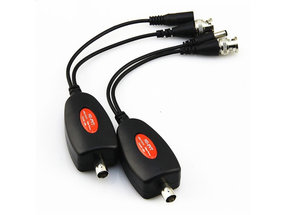 Transceptor Transmissor Coaxial Ahd Cvi Pvt Para Câmera De Cftv Vídeo Passiva