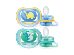 Conjunto 2 Chupetas PHILIPS 18m+ Ultra Air Menino