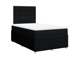 Box Spring Bed, Box Spring Beds Vidaxl Preto Tecido (120 X 200 Cm)