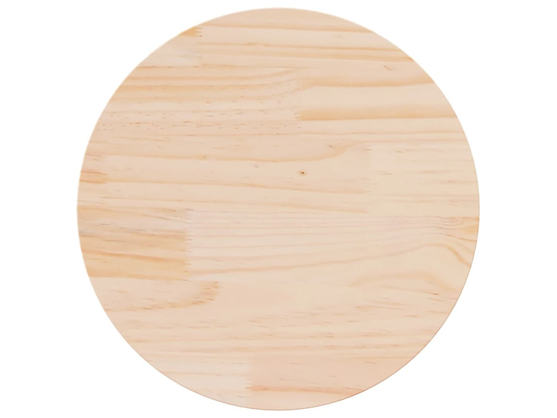 Vidaxl Tampo De Mesa Pinho Maciço Ø50x2,5 Cm