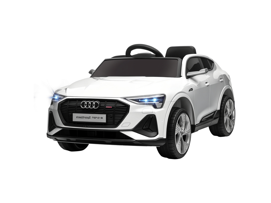 Carro Elétrico Infantil Audi E tron 12v com Controlo Remoto Usb e Abertura de Portas Branco PROFESIA BOYANG