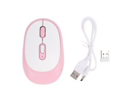 Rato Sem Fio Bluetooth Rosa 2400 Dpi