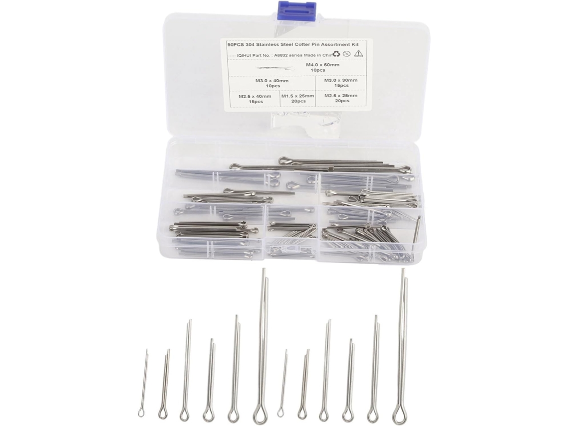 Kit De 6 Pinos Aço Inoxidável Para Fixação (m1.6x25, M2.5x25,