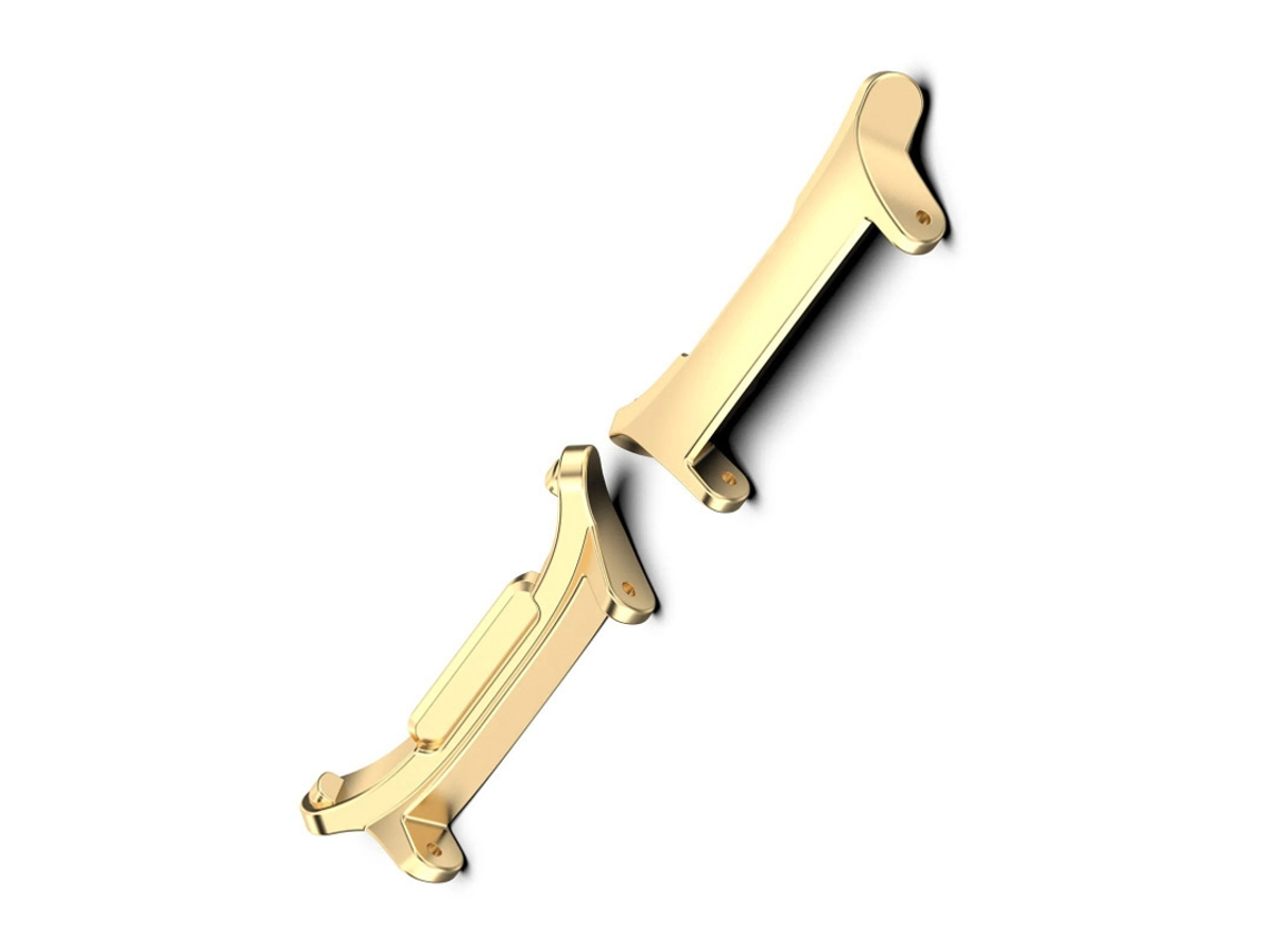 Conector De Pulseira De Aço Inoxidável Para Relógio Ouro 24 Mm Inf