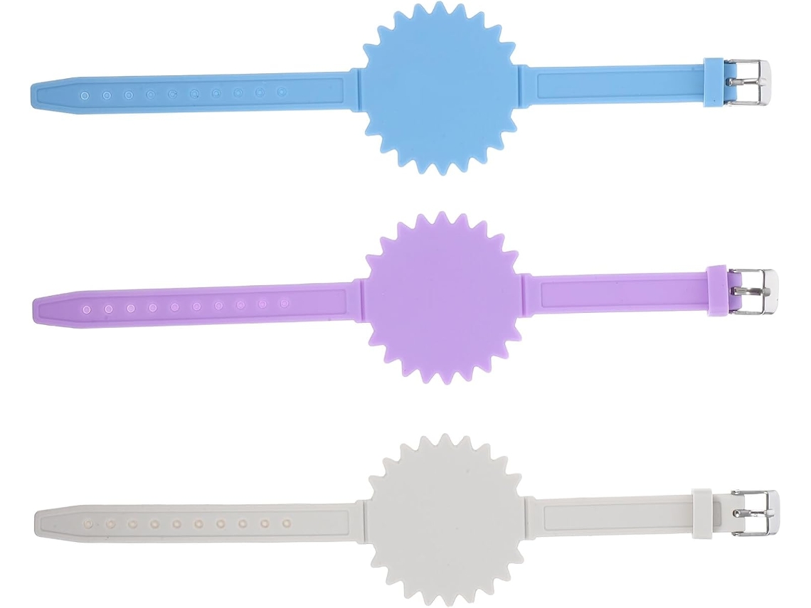 Pulseira De Rappel Em Silicone À Claquer 3 Peças, Mémo