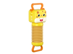 Ats brinquedo Acordeão de Girafa com Design de Apoio, Instrumento Musical Educativo para Crianças