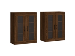 Wall Mounted Cabinet, Wall Mounted Cabinets Vidaxl Marrom Madeira Processada (n/a)