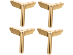 Conjunto De 4 Pés Triangulares Metal Para Móveis, Como Sofás E Armários, Com Alta Capacidade De Carga E Robustez