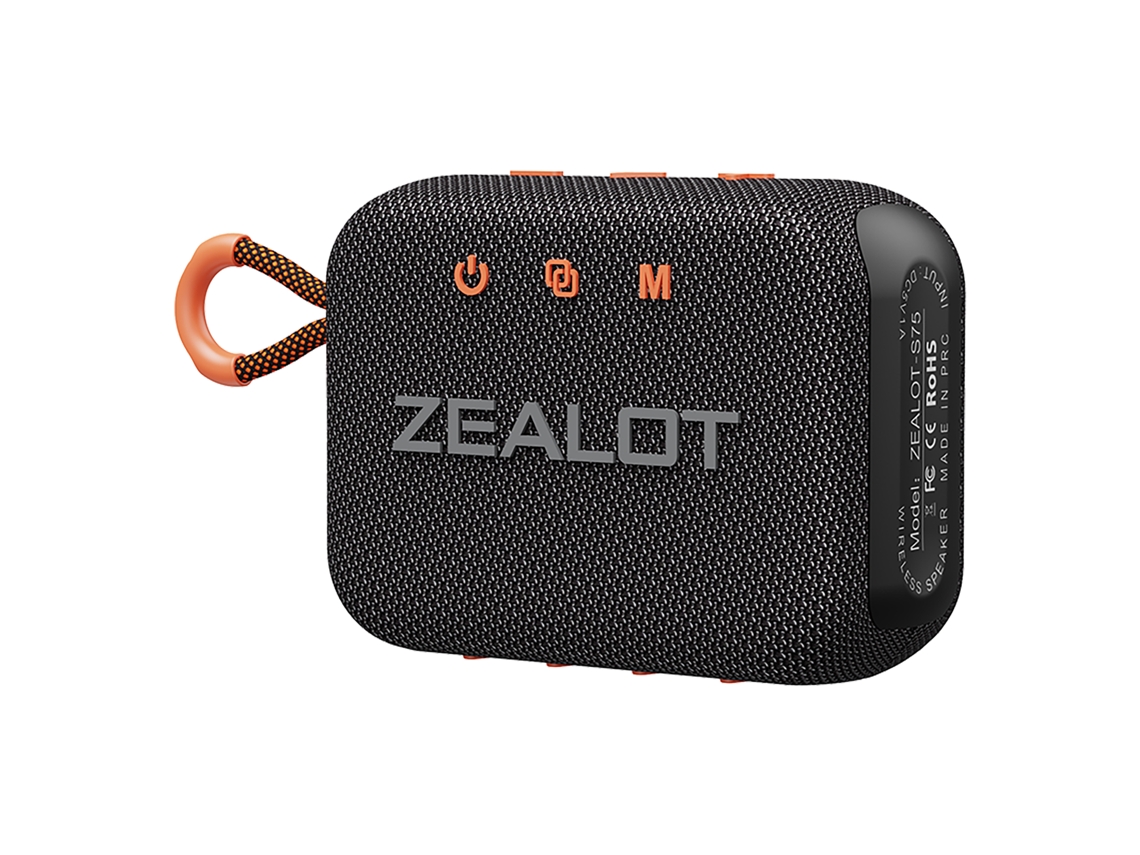 Altavoz Portátil Bluetooth 5.2 Zealot S75 10 W Certificação IPX6 Resistente à Água Som Envolvente para Ciclismo e Camping | S/MARCA