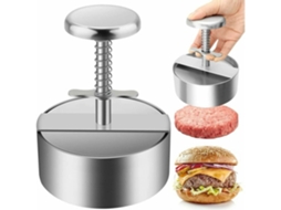 Hamburger Press Em Aço Inoxidável 304, Prensa Para Hambúrguer Ajustável, Fácil De Usar E Antiaderente Para Família E Festas*