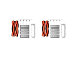 Conjunto De 2 Escovas Laterais Principais Para Aspirador Robô Xiaomi Mi 1/1s Sdjqr01rr Sdjqr02rr Sdjqr03rr Para Roborock S502-00 S5 Max S6_ptg
