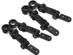 Conjunto de 4 clipes de fixação para paralamas traseiros de bicicleta.