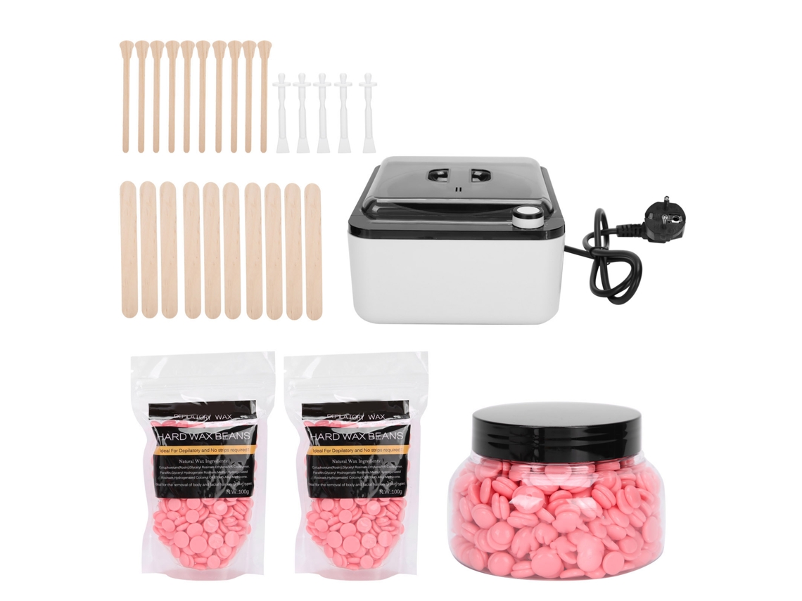 Calentador De Cera Depilatoria Kit Eliminación Pelo 220v