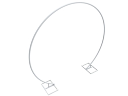 Arco De Casamento, Estrutura Metálica, Grande Tamanho ,branco,m (82.7x80 Polegadas) Oem (89.8x84.3 Polegadas)