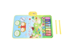 Tapete Musical para Bebê com Teclado Piano e Bateria, Brinquedo Educativo com 2 Baquetas | S/MARCA