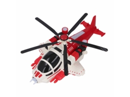 Primerox avião Brinquedo Elétrico Infantil com Luz e Som Hélice Universal Musical Vermelho
