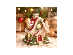 Adornos De Natal, Queimador De Incenso Rustico, Materiais De Decoração Para Festa Em Casa, Presente De Natal, Adornos De Resina Igvtrade (sem Luz)