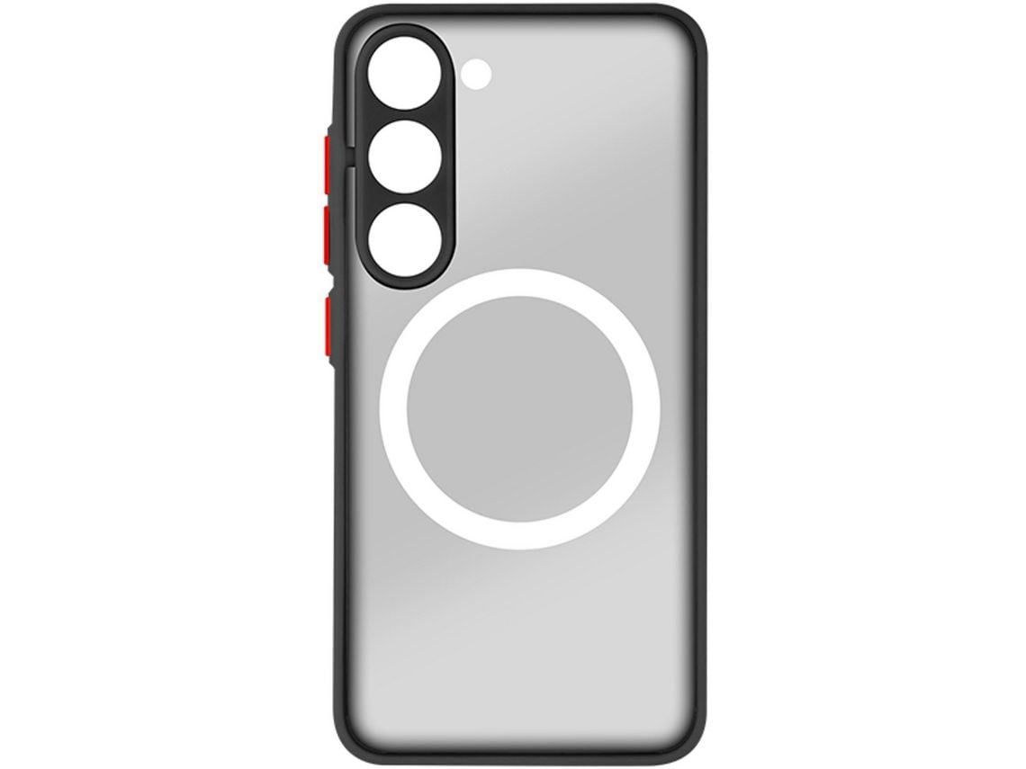 Capa Magsafe Para Samsung S23 Plus Híbrida Fina Bordas Elevadas Contorno Preto Ushion