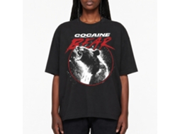 Rockinstone Cocaine Bear In Circle Black Adult T-shirt Size:xxl