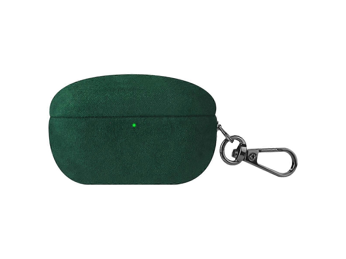 Capa De Fone De Ouvido De Couro Com Pelo Torneado E Gancho Para Sony Wf-1000xm5green