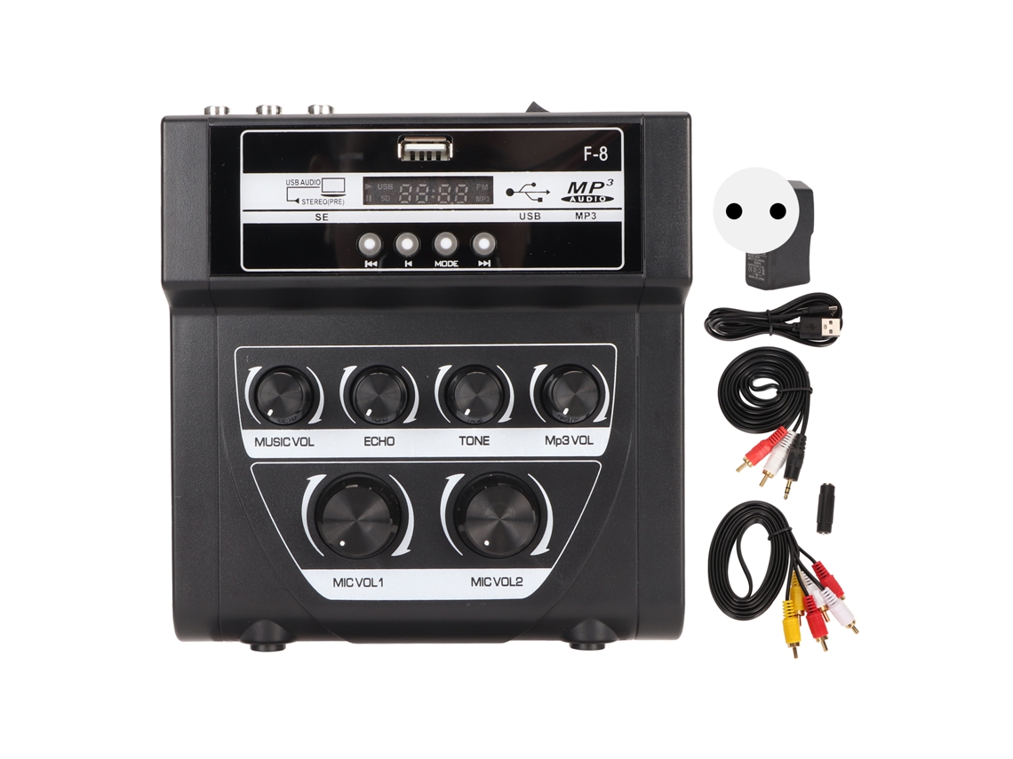 Mixer Karaokê Portátil Mini LAXISCREED Bluetooth
