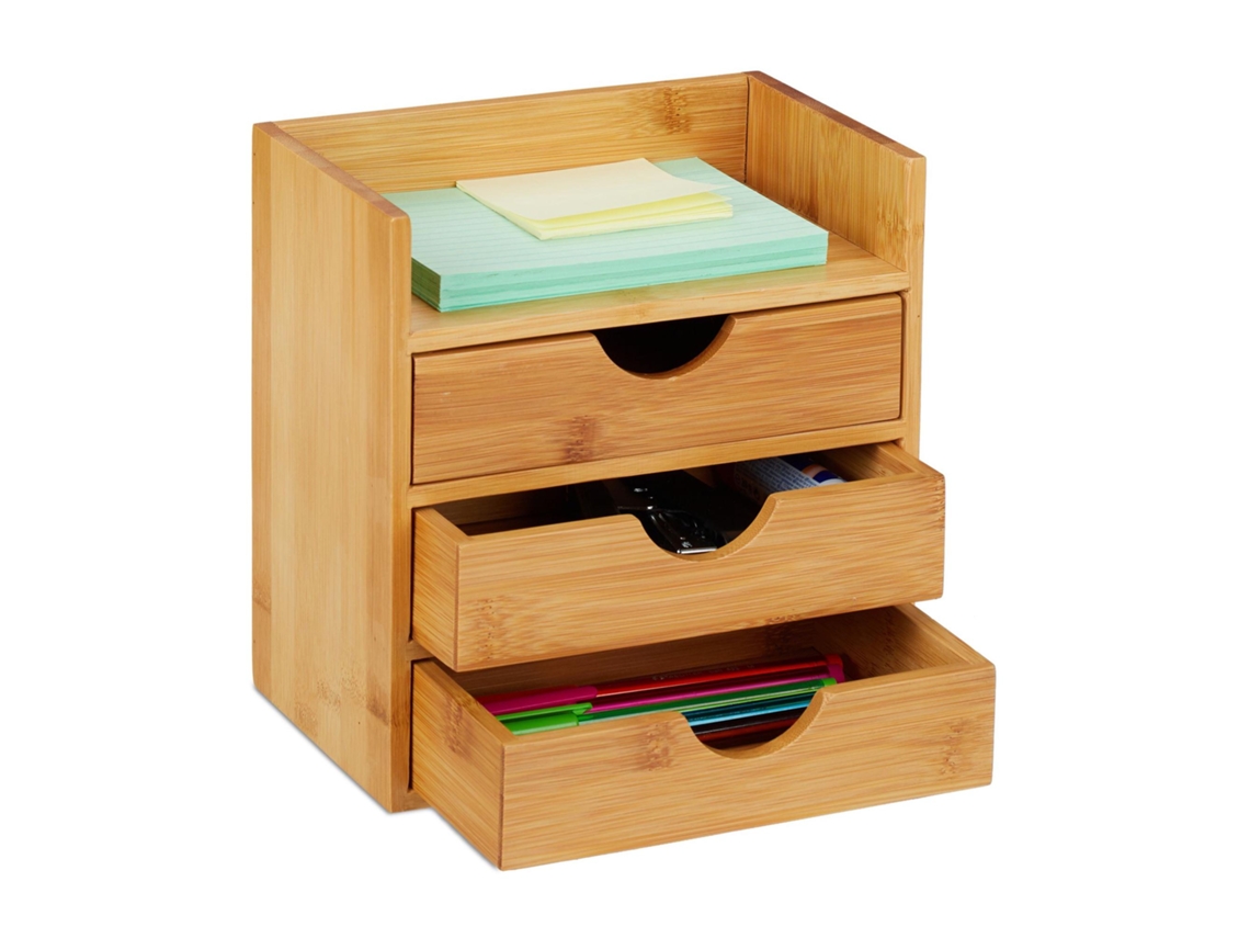 Armário de Mesa com Gavetas de Bambu BRILVIBERA