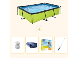Piscina Exit Retangular 300x200x65 Cm 5 peças Scb12 EXIT TOYS